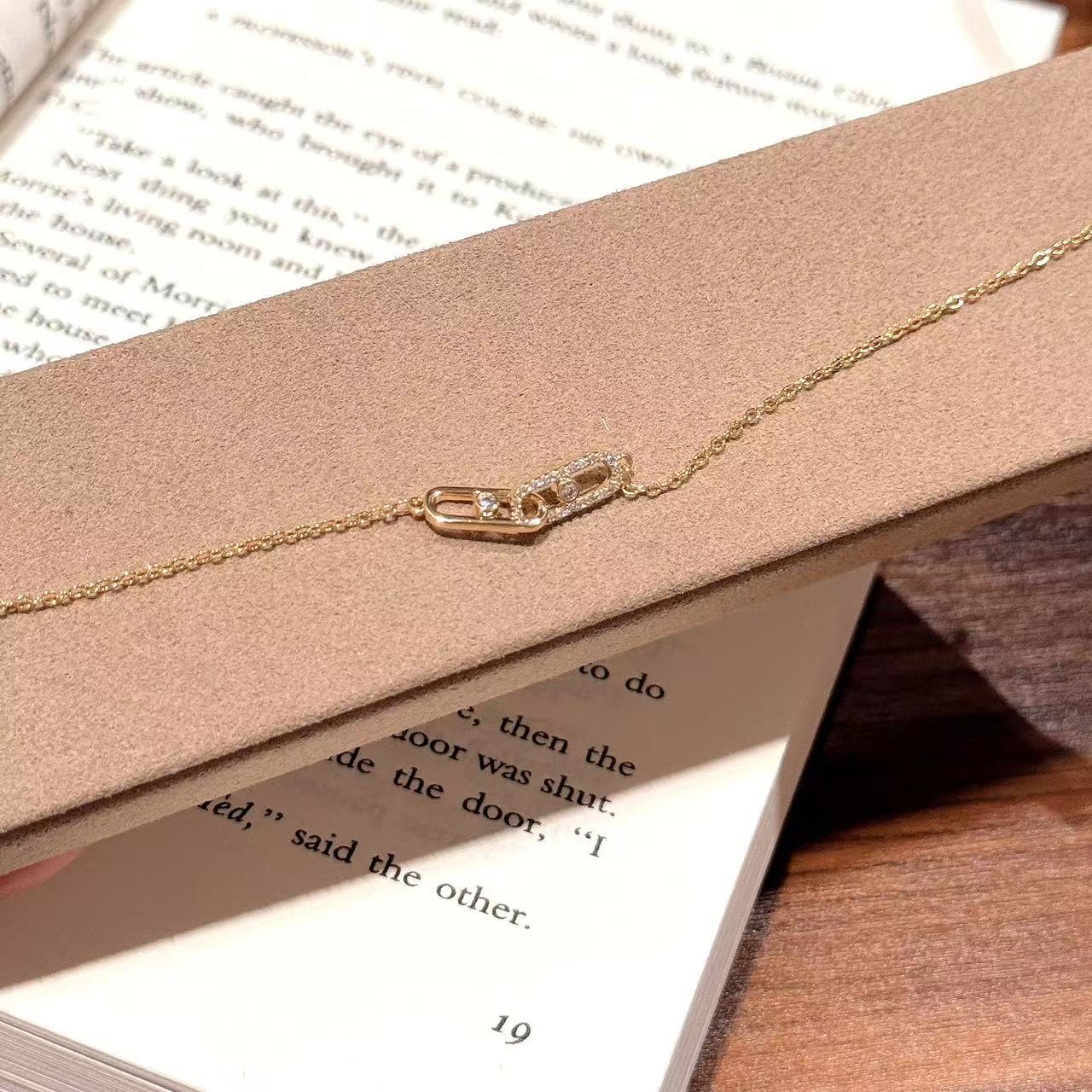 Oval Minimal Bracelet, Korean Style Luxury Niche Thin Bangle, Real Gold Plated All-match Women Hand Jewelry
