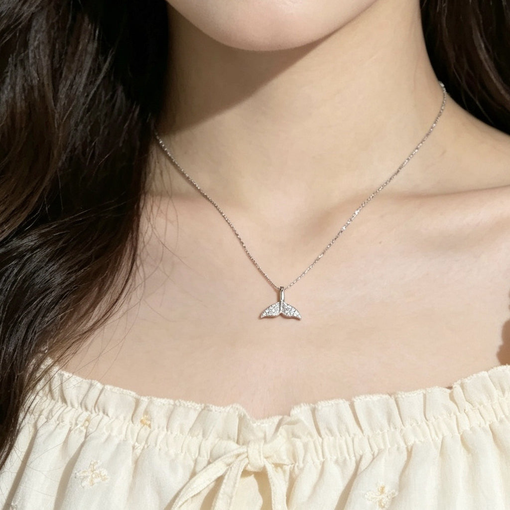 Butterfly Tassel Necklace, Star Moon Zircon Clavicle Chain, Elegant Minimalist Jewelry