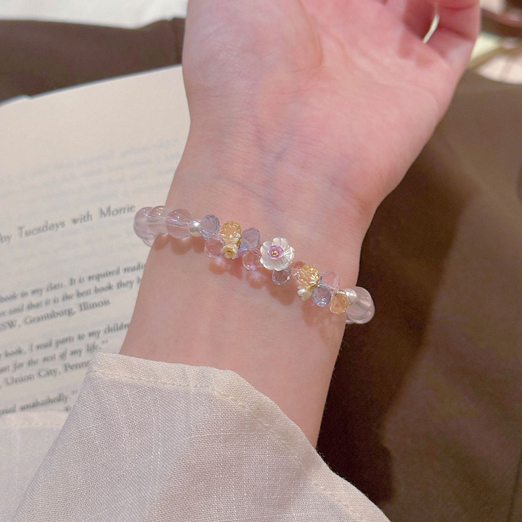 Elegant Crystal Bracelet, Luxury Stylish All-match Women Daily Wrist Jewelry