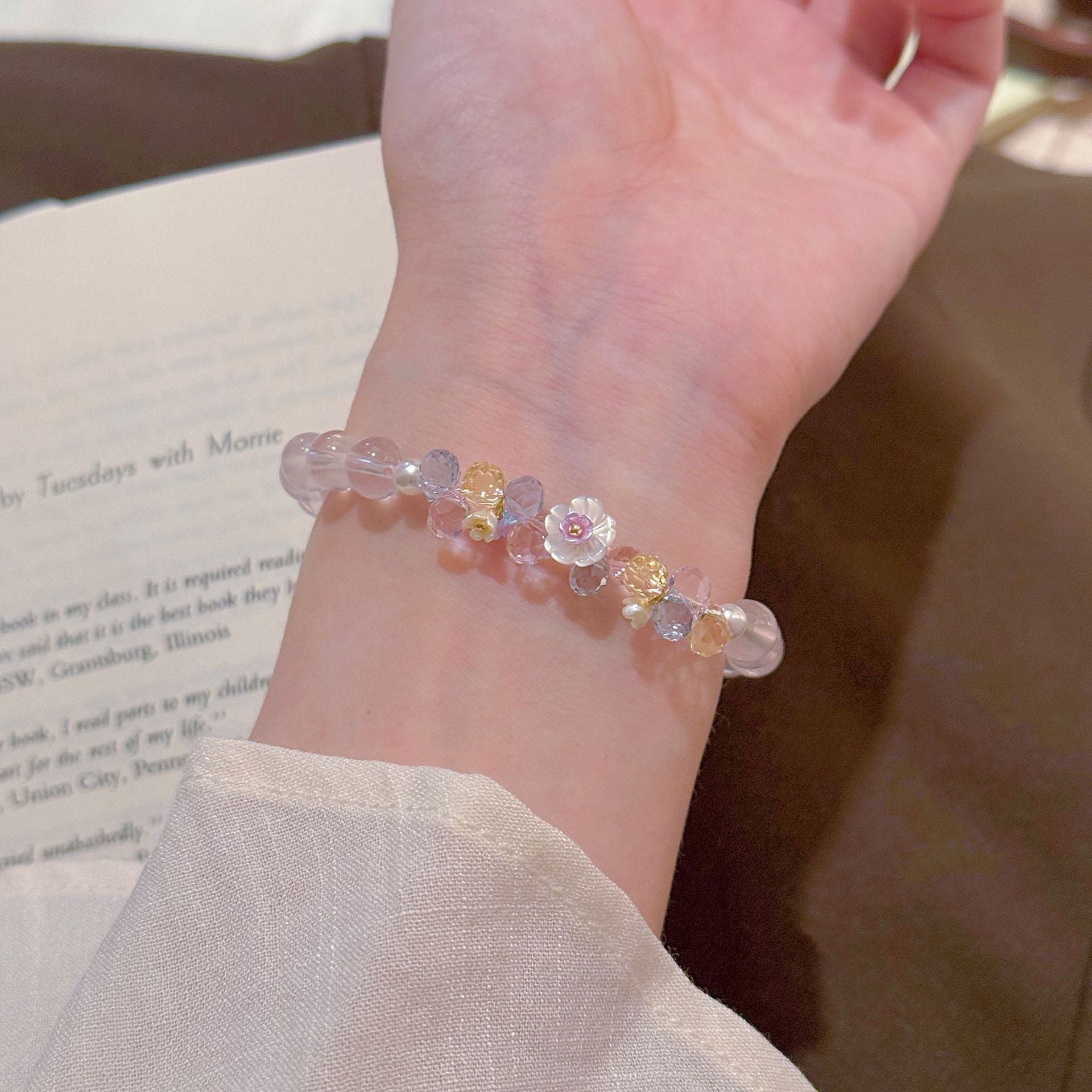 Elegant Crystal Bracelet, Luxury Stylish All-match Women Daily Wrist Jewelry