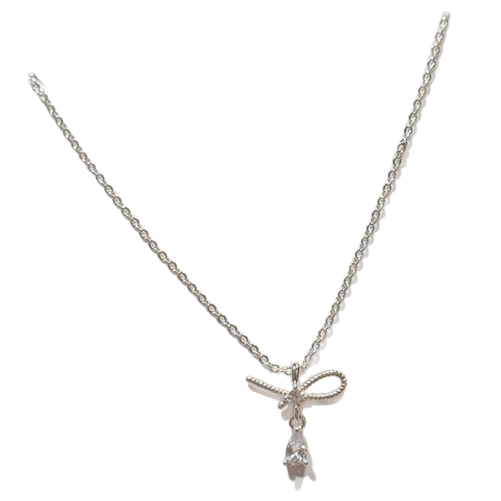Water Drop Pendant Necklace, Ins Niche Elegant Clavicle Chain
