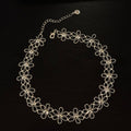 Vintage Hollow Flower Pendant Necklace, Dainty French Minimalist Clavicle Chain, Luxury Elegant Unique Design Layering Choker