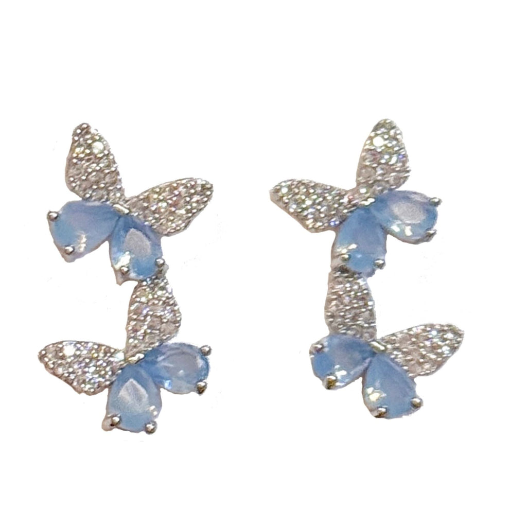 S925 Silver Elegant Bow Knot Minimal Stud Earrings Ladies Daily Earring