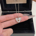 Babylonian Heart Natural Shell Necklace Elegant Luxury Delicate Women Neck Jewelry