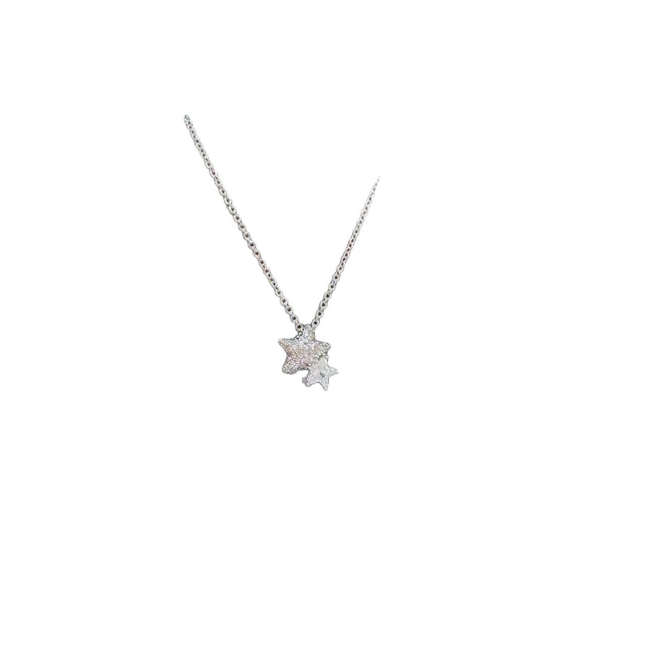 New Year Double Star Necklace, Delicate Luxury Clavicle Chain, Stylish Niche Jewelry Gift for Women & BFF