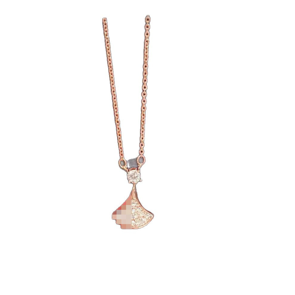 Dainty Leaf Collarbone Necklace Women Summer Trend Minimal Pendant Jewelry