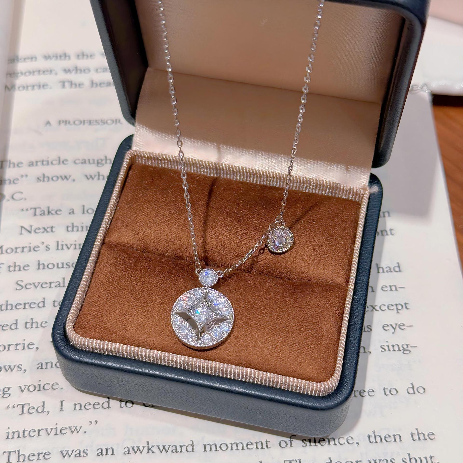 Butterfly Tassel Necklace, Star Moon Zircon Clavicle Chain, Elegant Minimalist Jewelry
