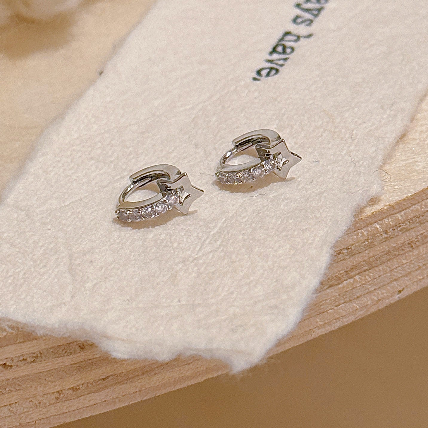 Meteor Full Paved Zircon Ear Buckles, Minimal Cold Tone Luxury Earrings, Elegant Versatile Daily Commute Jewelry