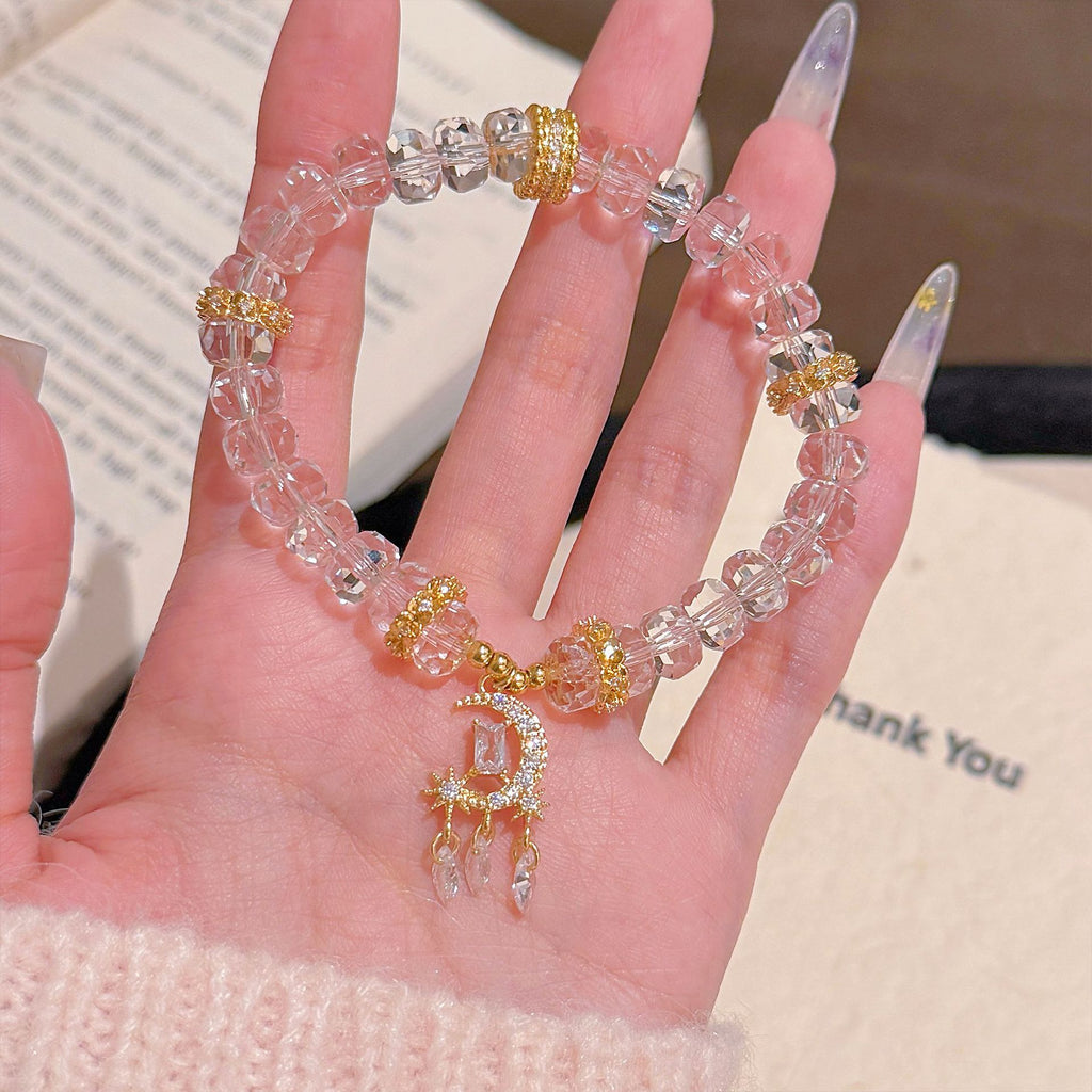 Elegant Crystal Bracelet, Luxury Stylish All-match Women Daily Wrist Jewelry