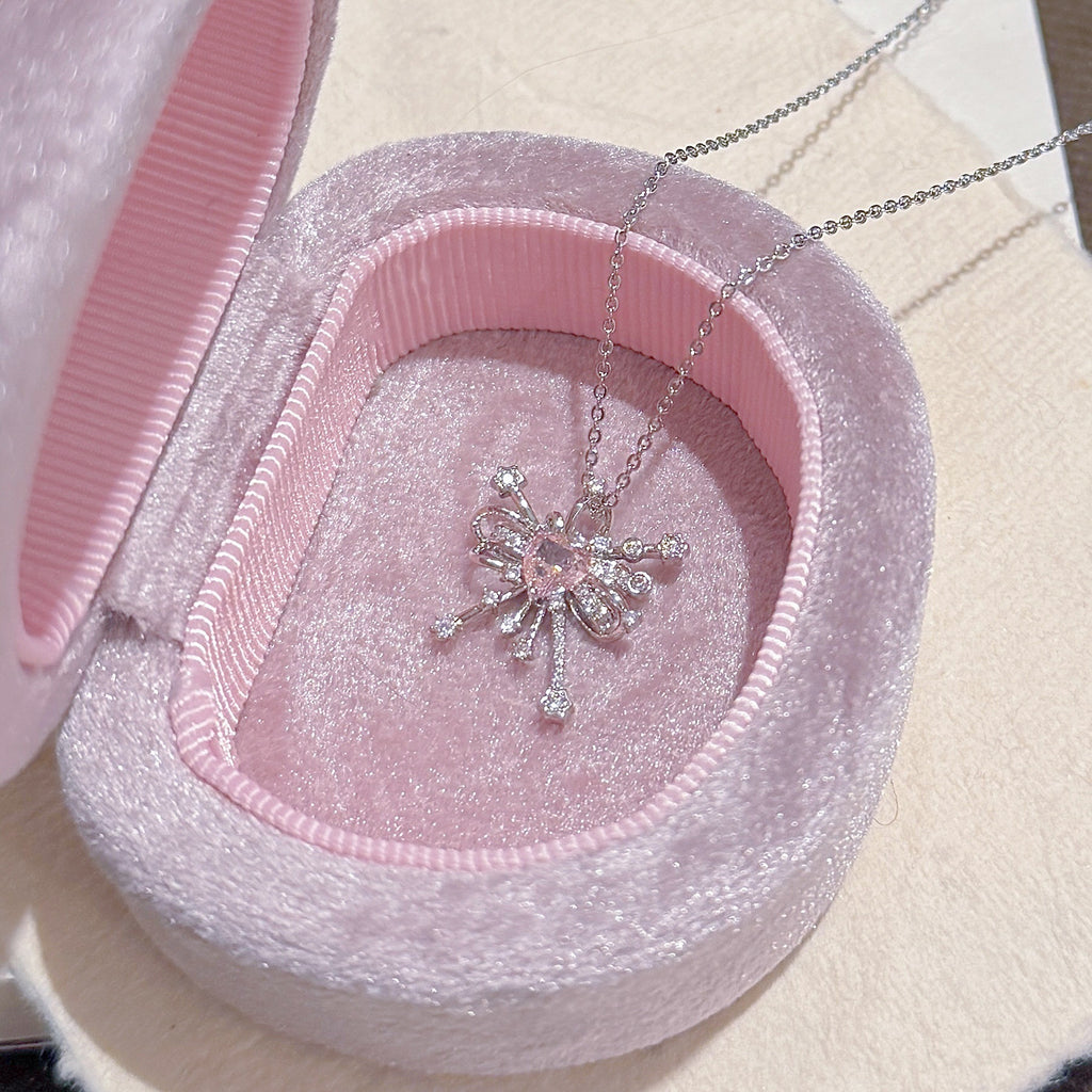 Magic Fireworks Necklace, Cute Girlish Luxury Niche Clavicle Chain, Sweet Elegant Versatile Pendant Necklace