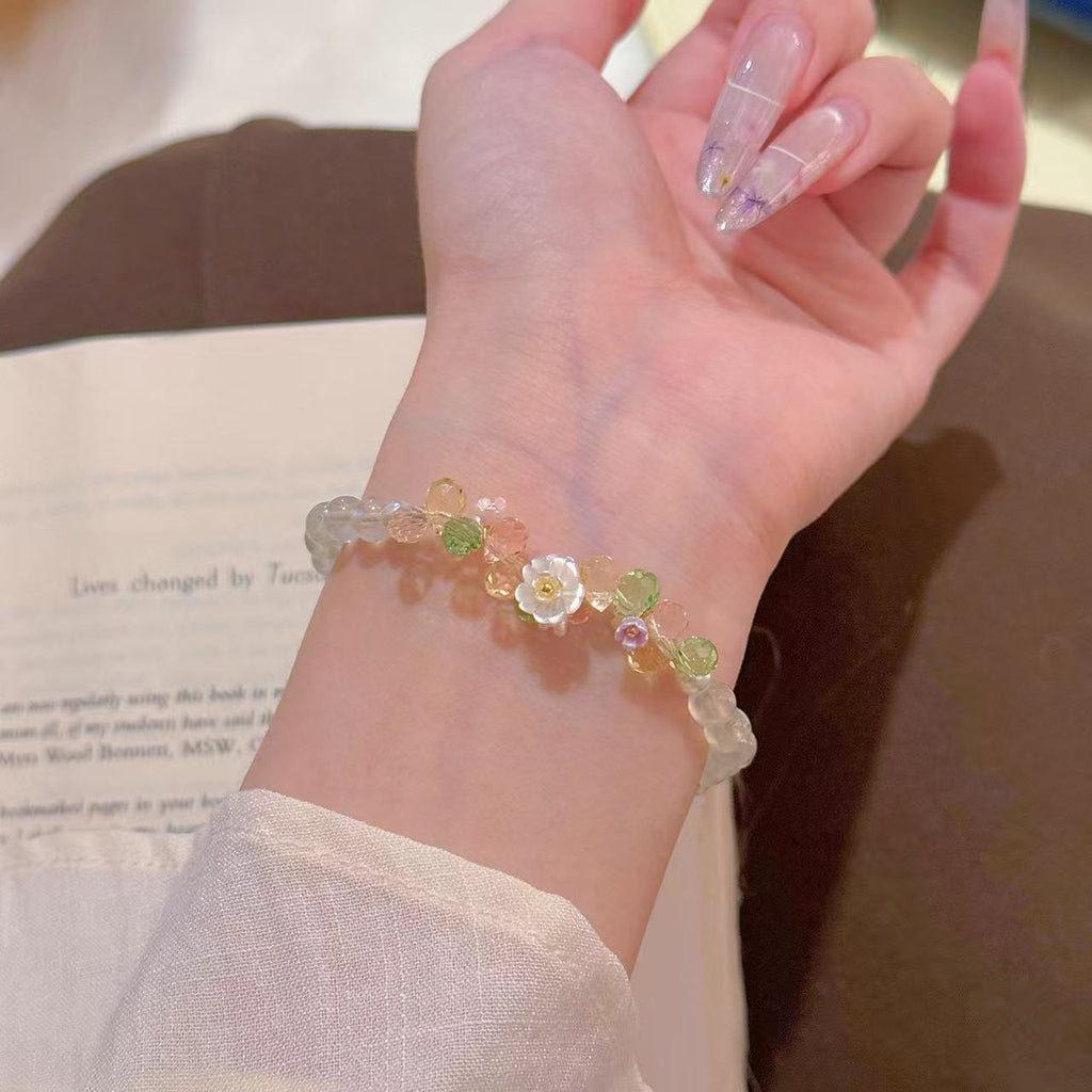 Elegant Crystal Bracelet, Luxury Stylish All-match Women Daily Wrist Jewelry