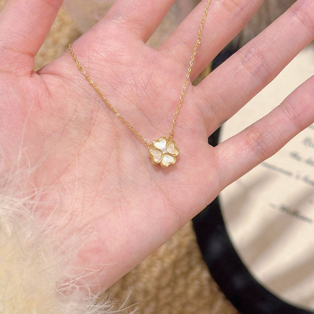 Gold Dainty Necklace Minimalist Luxury Clavicle Chain Elegant Fashion All-match Commute Jewelry Gifts for Girlfriend