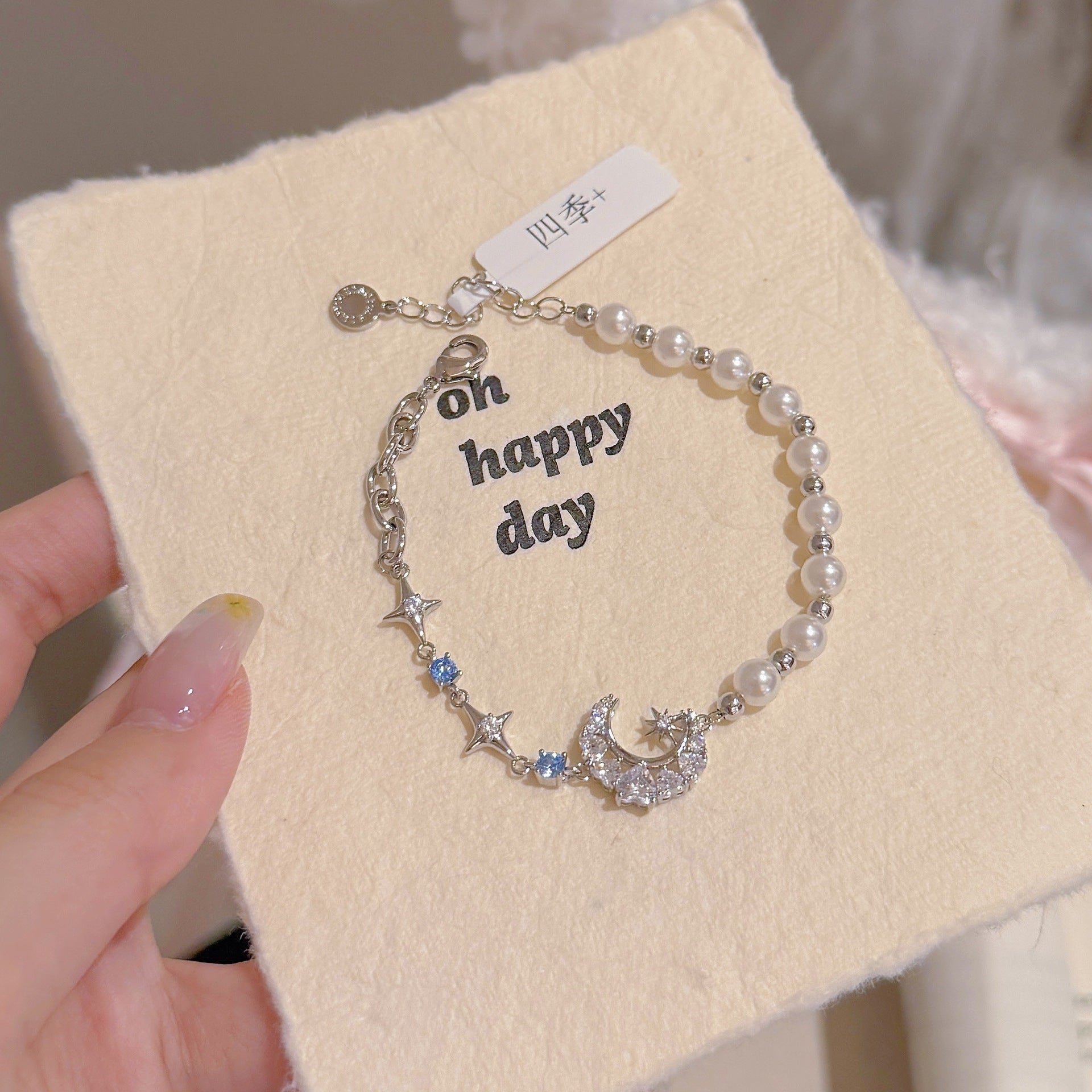 Women Classic Pearl Beaded Bracelets Chic Bow Design Niche High-end Fresh Sweet Delicate Versatile Daily Wrist Jewelry