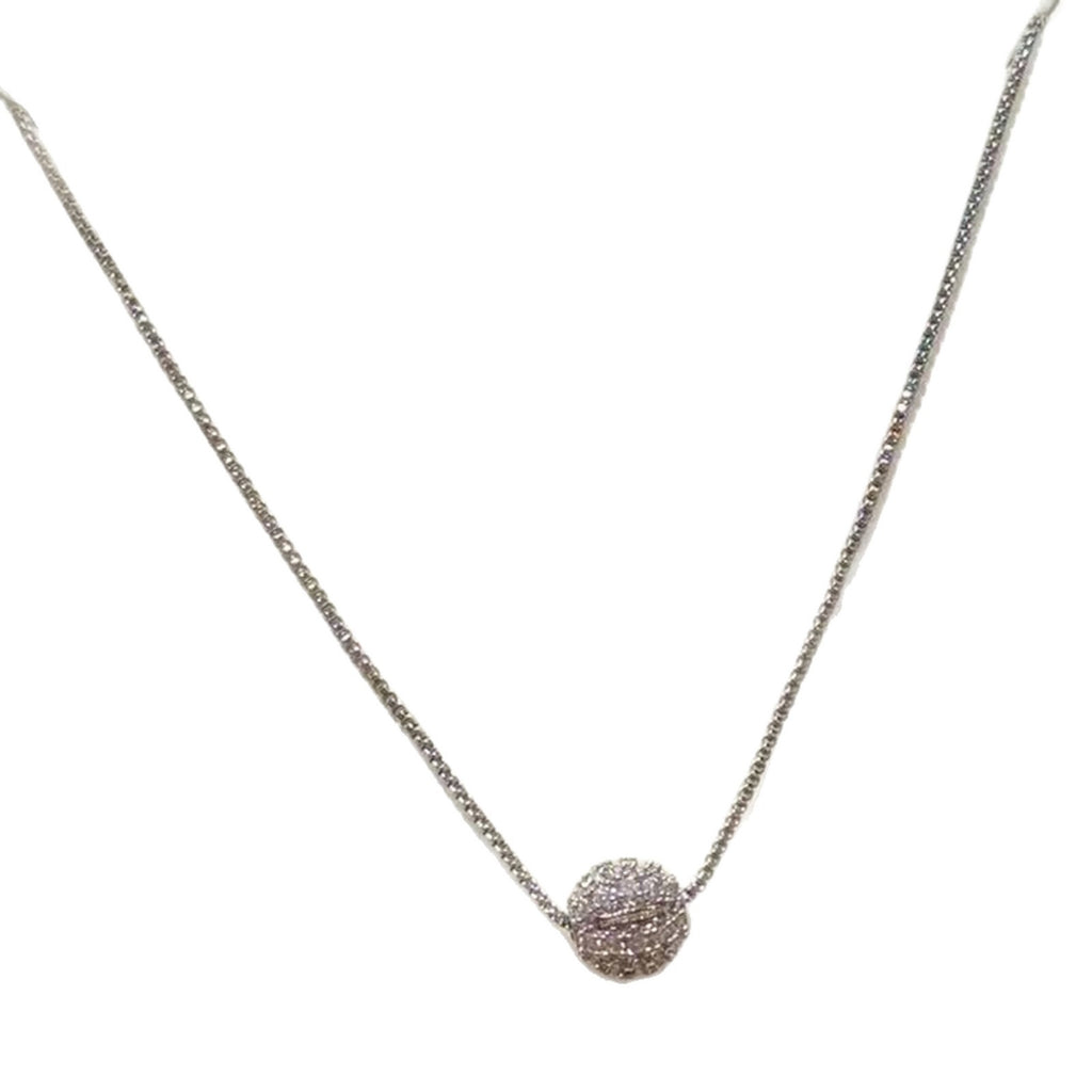 Minimal Round Ball Collarbone Necklace Luxury Women Daily Neck Jewelry