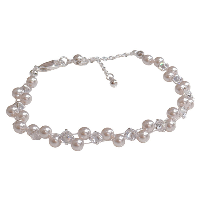 Irregular Pearl Bracelet Elegant Cold Wind Luxury Versatile Women Hand Accessories