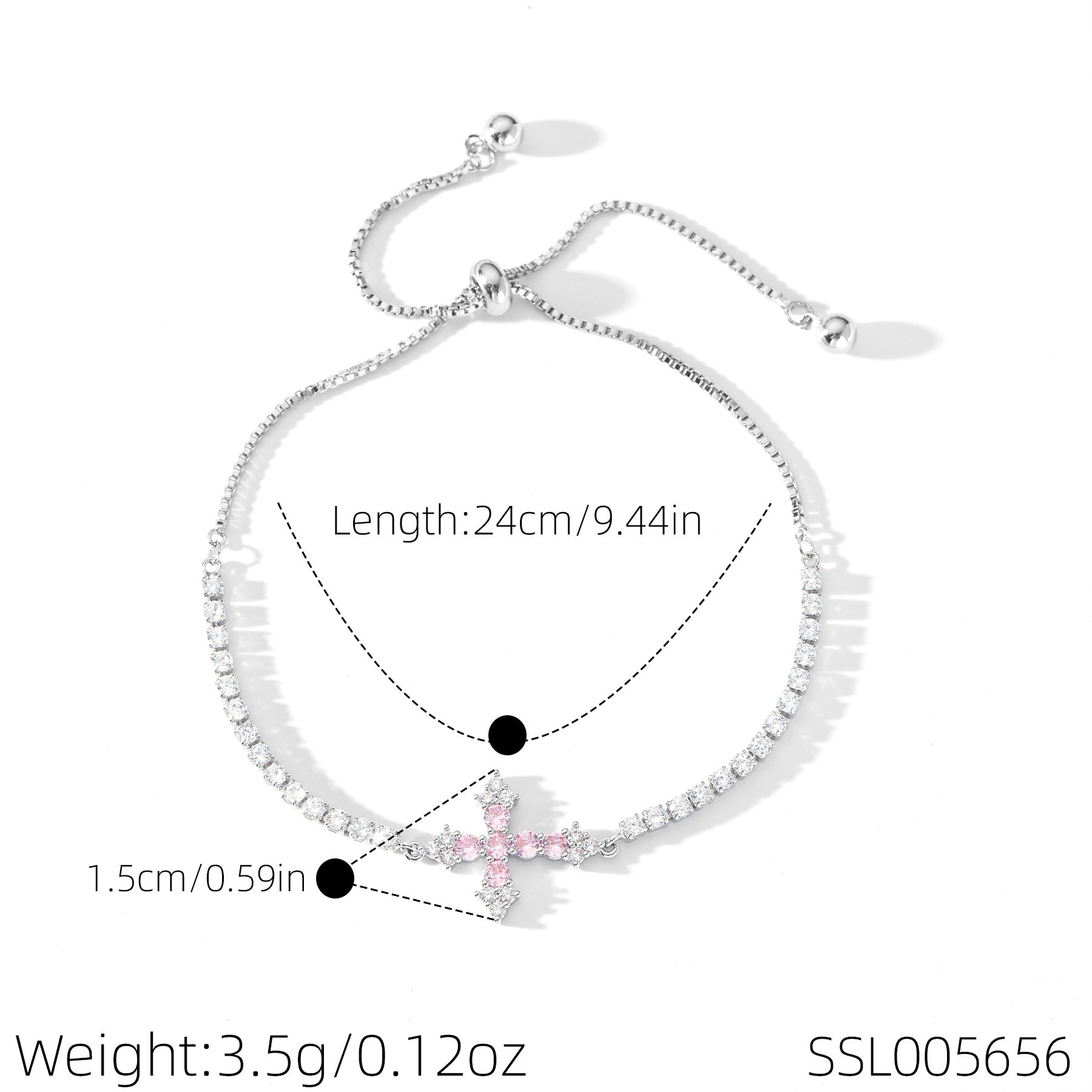 Hot Selling Cross Bracelets for Women, Minimal Cold Stylish Bracelet, Niche Designer Luxury Elegant Hand Jewelry