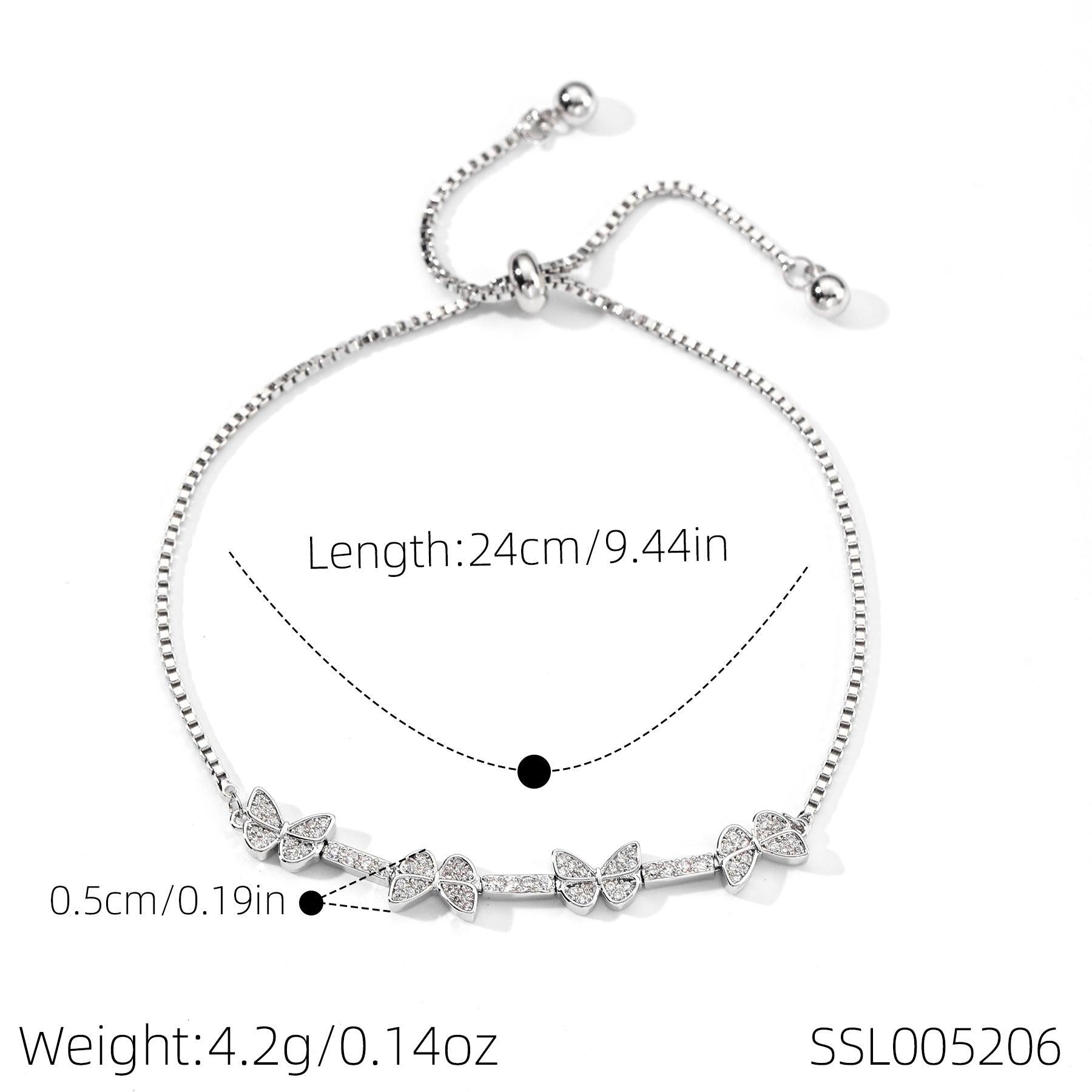Four Seasons Charm Aquamarine Bracelet, Fashion Niche Sparkling Women Hand Jewelry, High-end Light Luxury Wrist Chain