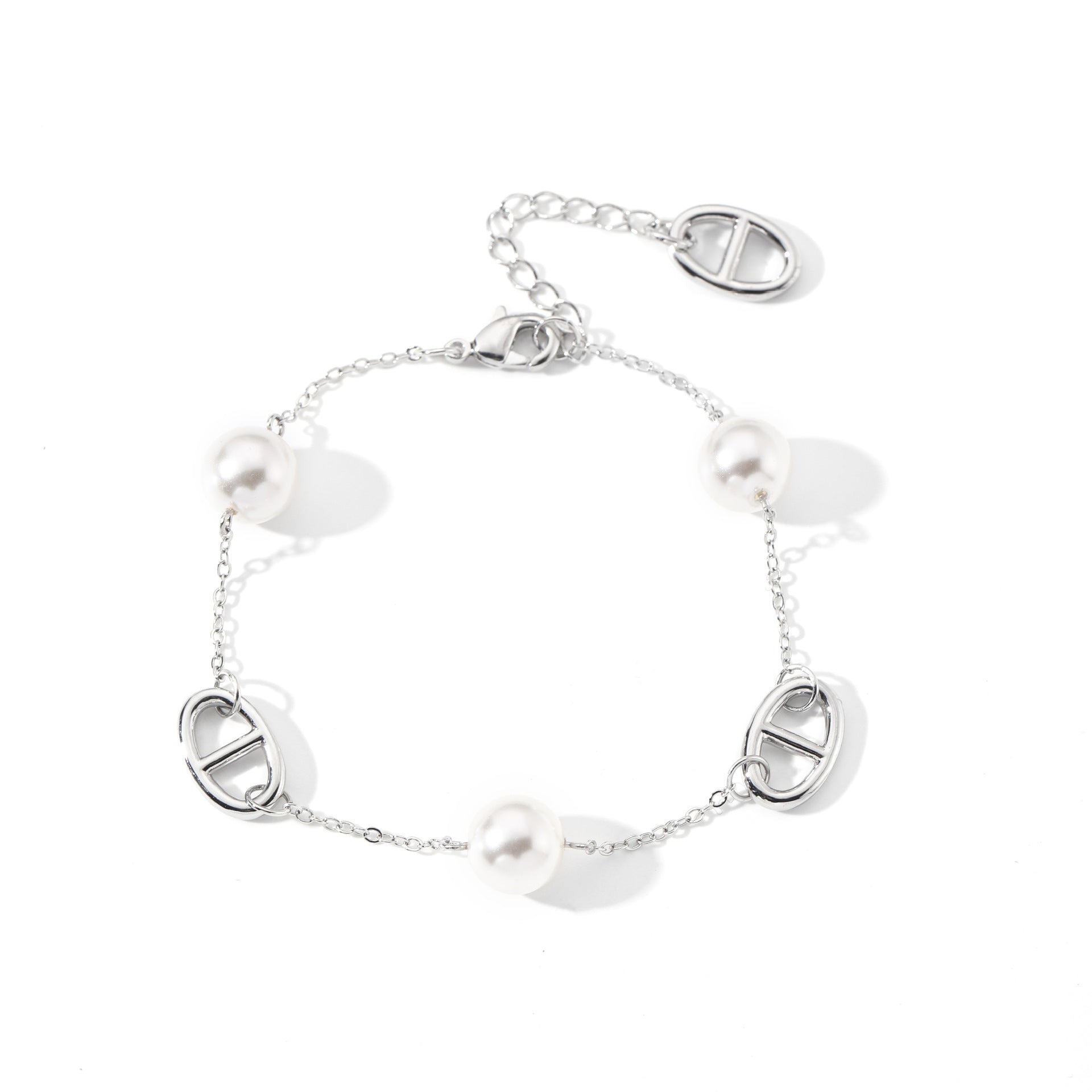 Luxury Elegant Pearl Adjustable Ladies Daily Bracelet