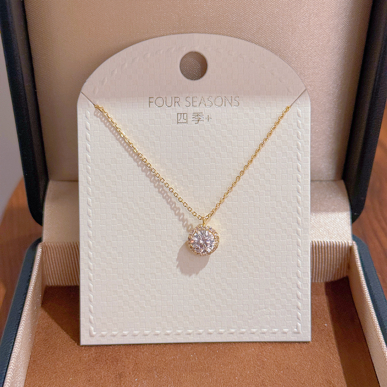 Minimalist Round Pendant Necklace, Elegant Luxury Daily Neck Jewelry