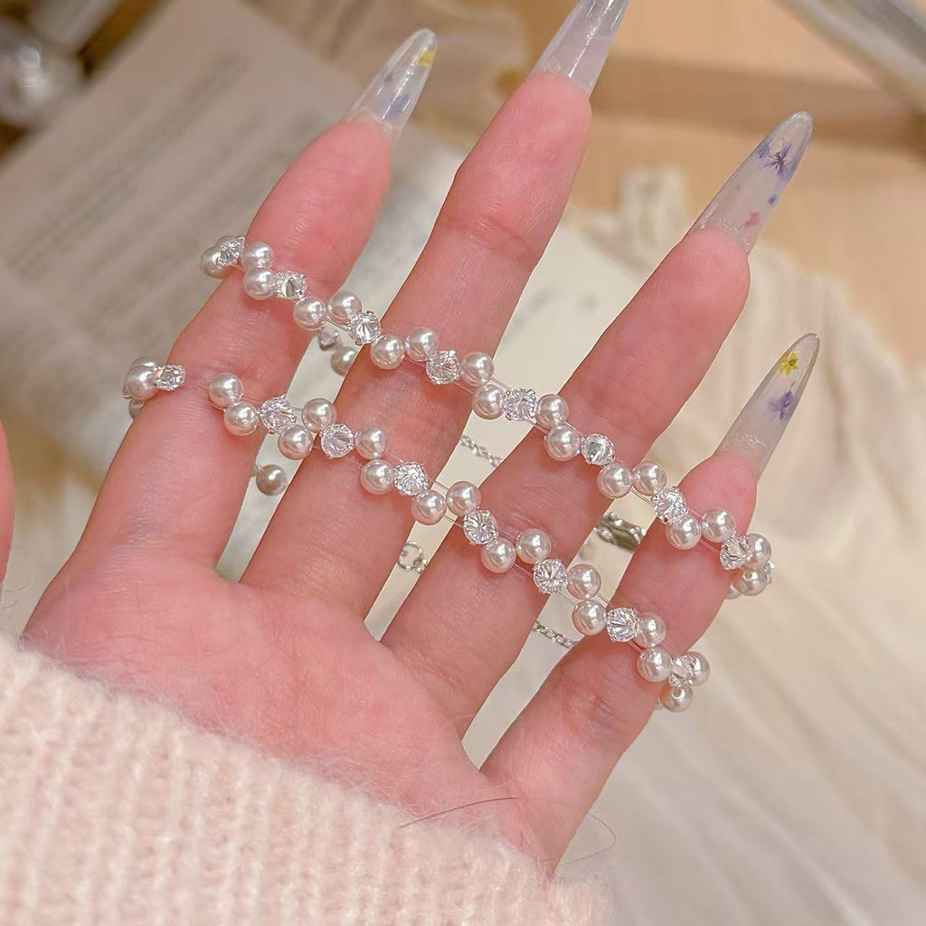 Irregular Pearl Bracelet Elegant Cold Wind Luxury Versatile Women Hand Accessories