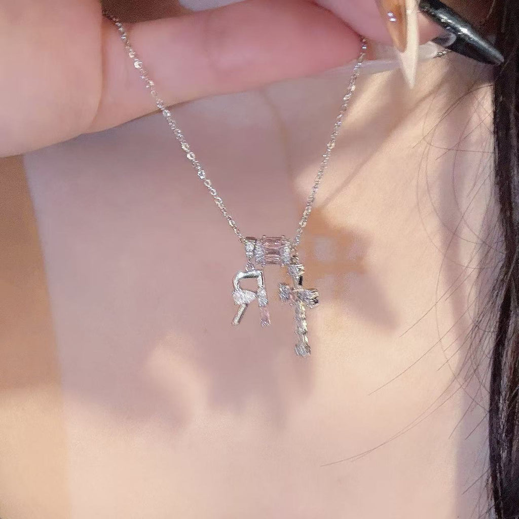 Vintage Cross Pendant Necklace, Elegant Luxury Daily Fashion Neck Jewelry