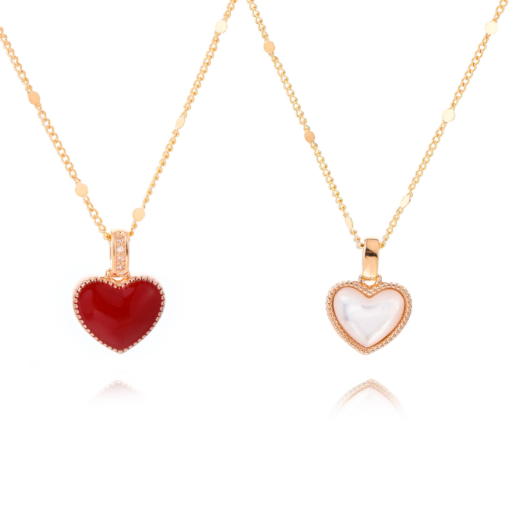 Custom French Style Heart Necklace, Minimalist Luxury Delicate Clavicle Chain, Niche Design All-match Pendant Necklace