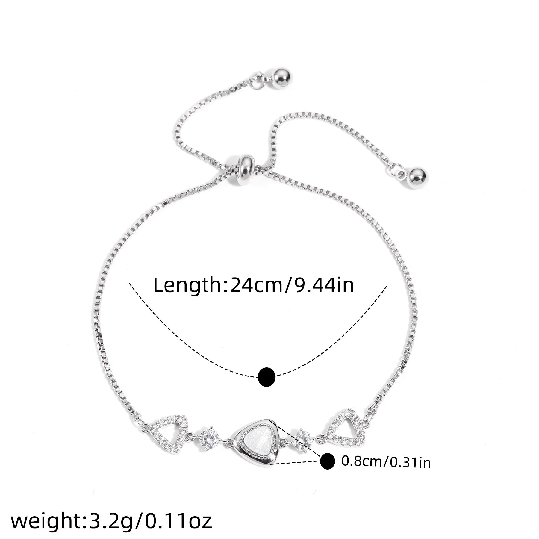 Four Seasons Charm Aquamarine Bracelet, Fashion Niche Sparkling Women Hand Jewelry, High-end Light Luxury Wrist Chain