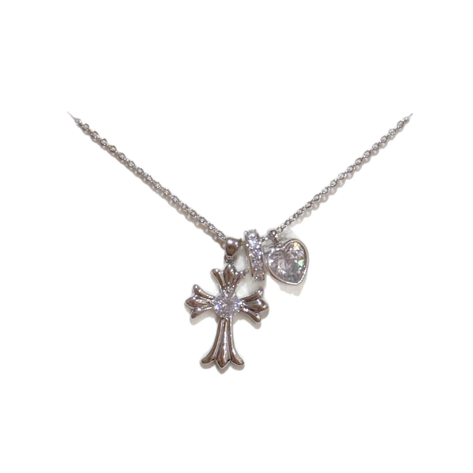 Cross Pendant Clavicle Chain, Luxury High Sense Minimalist Necklace, Personality Elegant Women Jewelry Wholesale