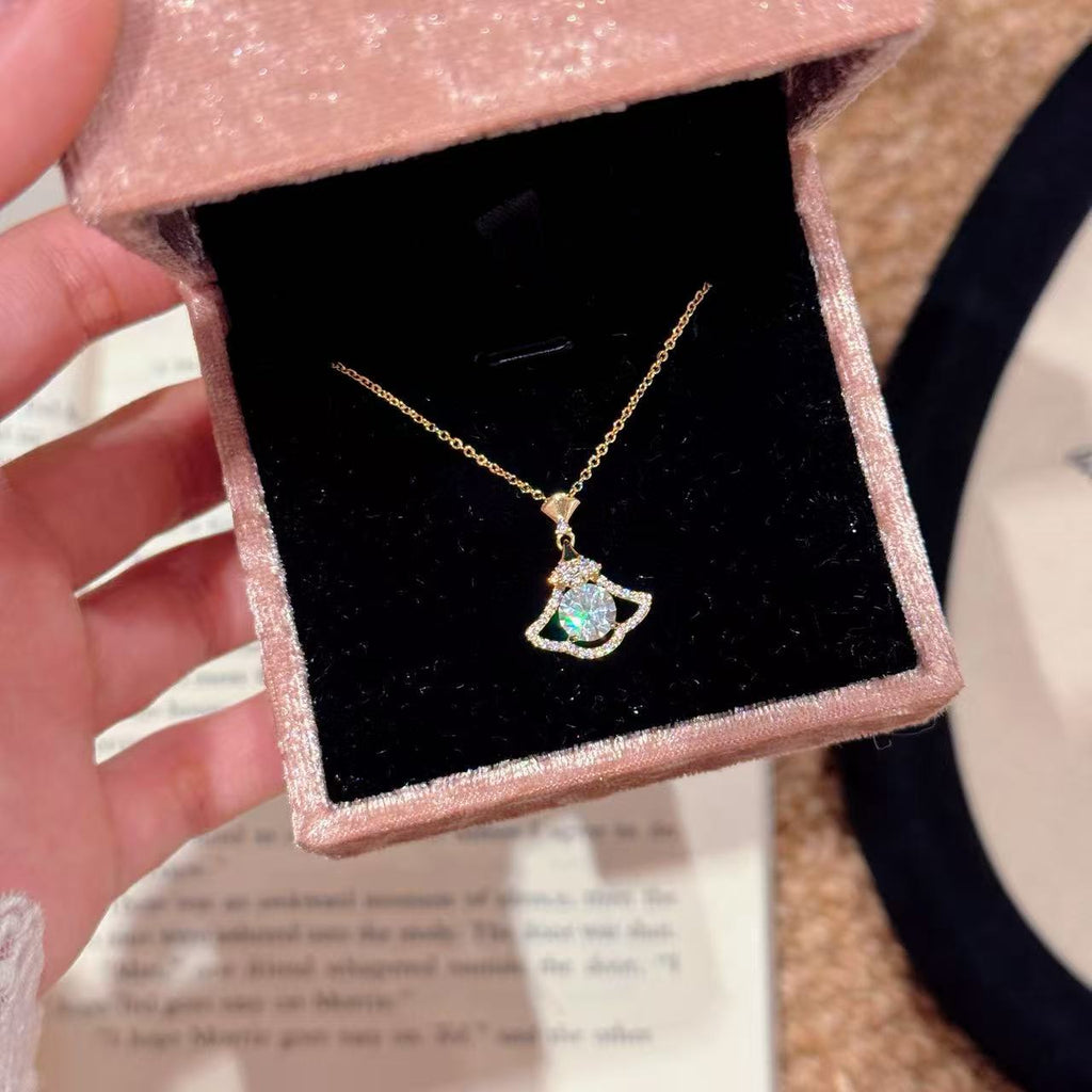 Mini Dress Pendant Necklace for Women, Luxury Elegant Dainty Jewelry, Birthday Gift for Girlfriend Cross-border Hot Item