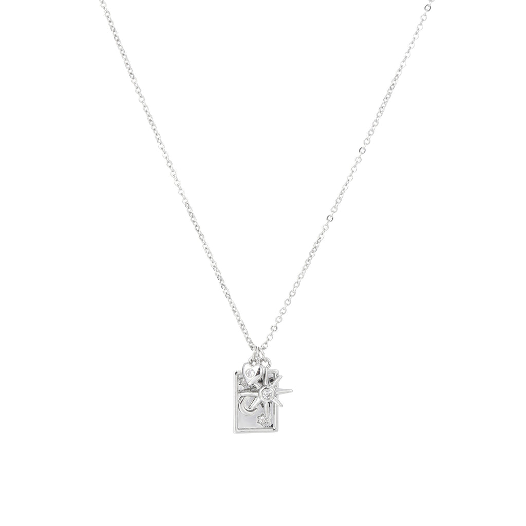 Shiny Star Zircon Clavicle Necklace, Elegant Sweet Daily Luxury Pendant Necklace