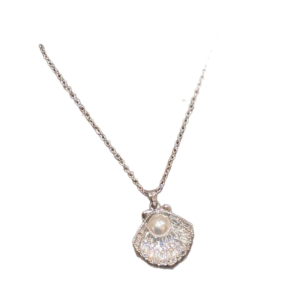 Ocean Themed Pearl Shell Pendant Necklace, Minimalist Premium Fashion Daily Accessories