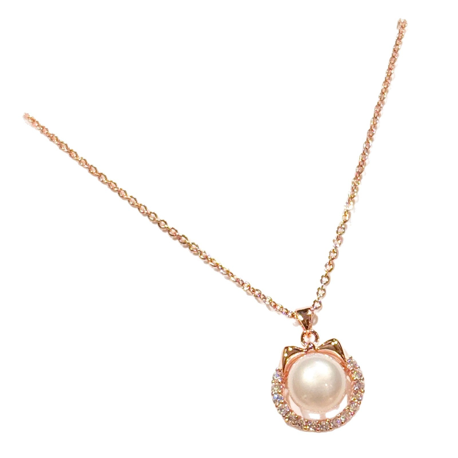 Natural Pearl Cat Necklace, Luxury Elegant Clavicle Chain, Niche Stylish All-match Temperament Jewelry
