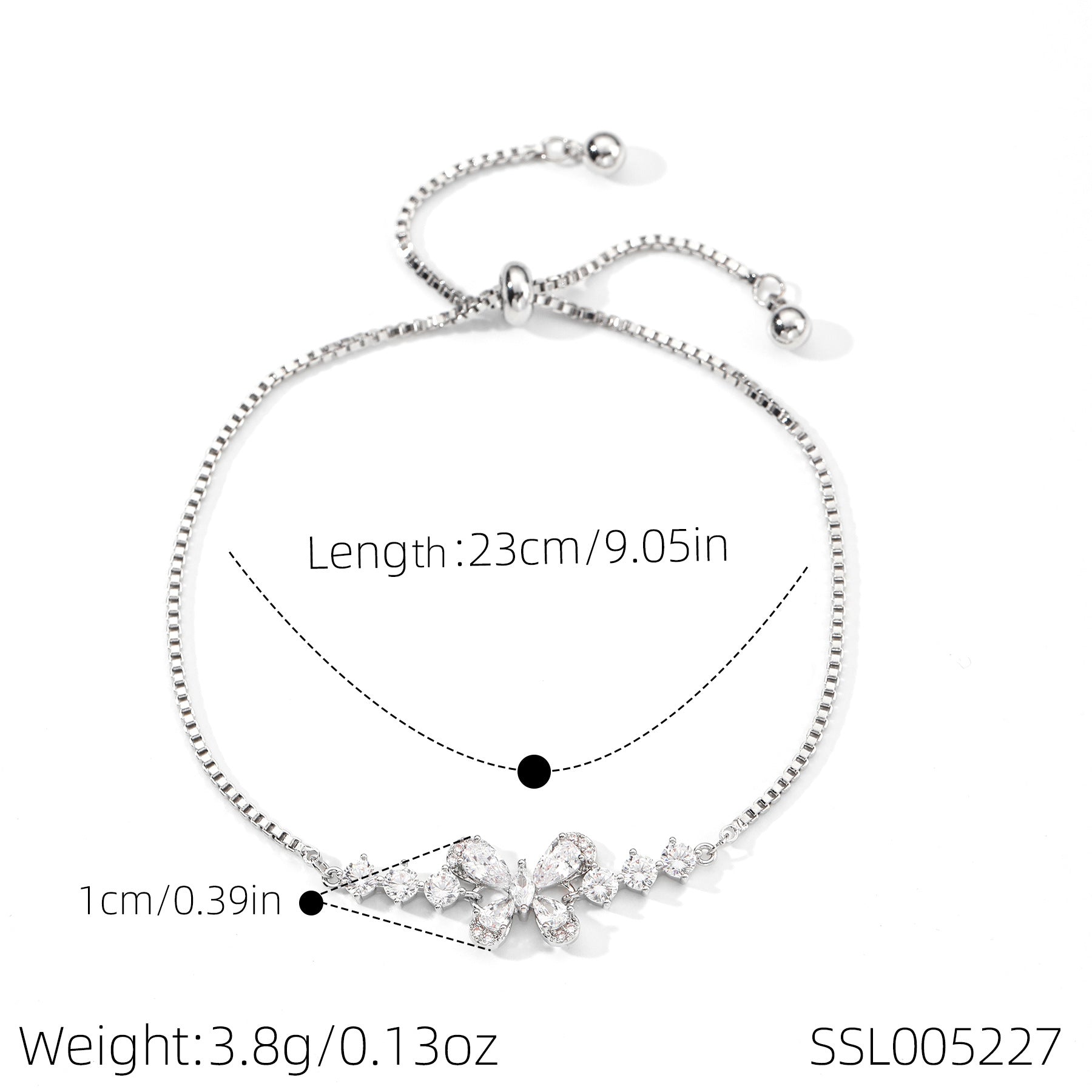 Four Seasons Charm Aquamarine Bracelet, Fashion Niche Sparkling Women Hand Jewelry, High-end Light Luxury Wrist Chain