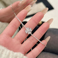 Shiny Four Leaf  Zircon Pull Bracelet Minimal Luxury Women Jewelry