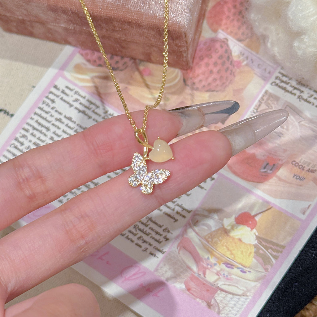 Gold Dainty Necklace Minimalist Luxury Clavicle Chain Elegant Fashion All-match Commute Jewelry Gifts for Girlfriend
