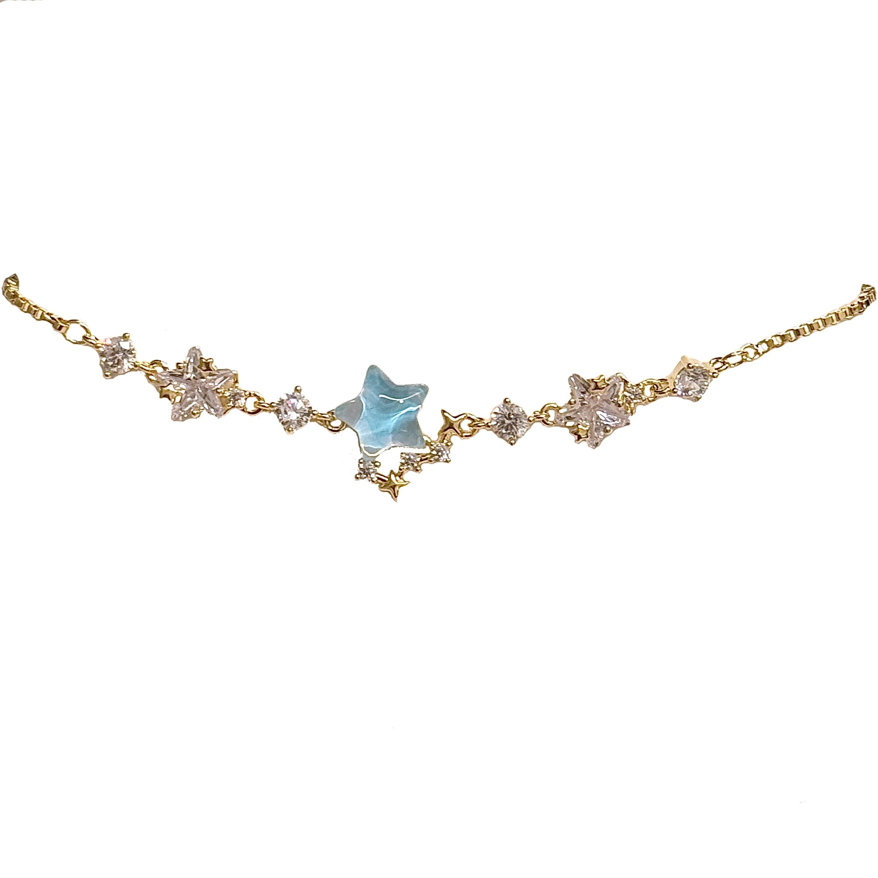 Aquamarine Women Bracelet, Niche Exquisite Shiny Hand Jewelry, Luxury Elegant High Grade Fashion Bangle Bracelets