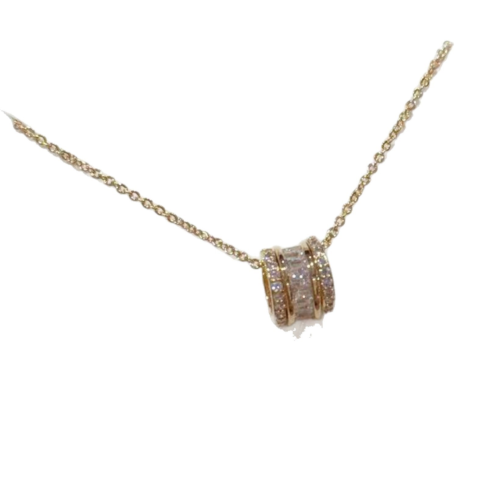 Classic Spiral Waist Pendant Necklace, Minimal Luxury Niche Clavicle Chain