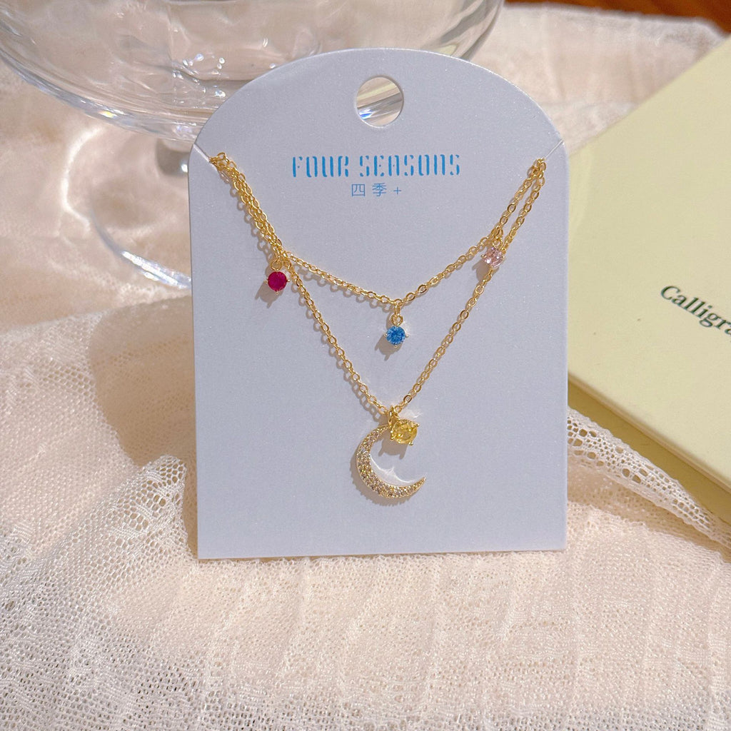 Gold Dainty Necklace Minimalist Luxury Clavicle Chain Elegant Fashion All-match Commute Jewelry Gifts for Girlfriend