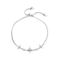 Korean Star Zircon Geometric Bracelet, Elegant Daily Wrist Chain