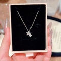 New Year Double Star Necklace, Delicate Luxury Clavicle Chain, Stylish Niche Jewelry Gift for Women & BFF