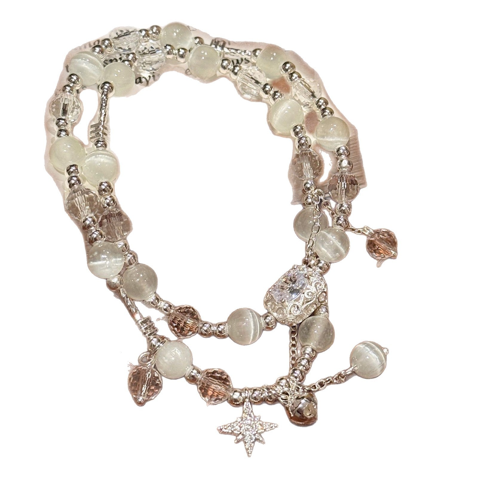 Cat's Eye Stone Bracelet Luxury Elegant Niche Design Summer Women Wrist Accessories