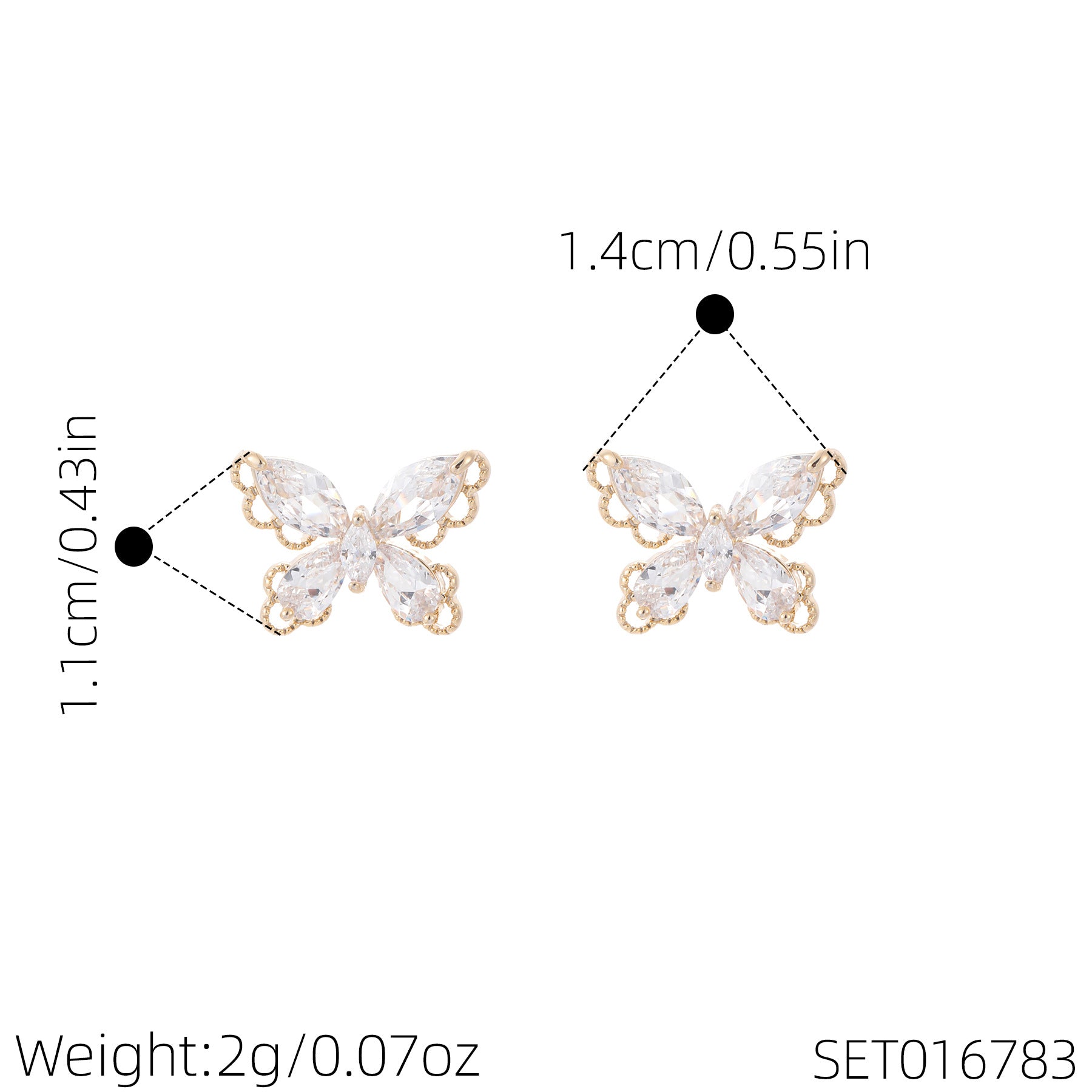 Spring New Lace Butterfly Stud Earrings, Sparkling Luxury 925 Sterling Silver Needle Earrings, Exquisite Elegant Fashion Ear Jewelry