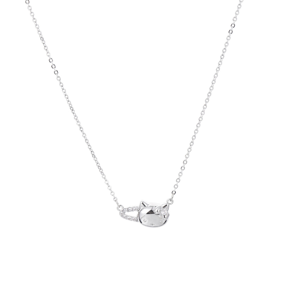 Cat Pendant Clavicle Necklace, Lovely Sweet Lightweight Elegant All-match Daily Wear Jewelry