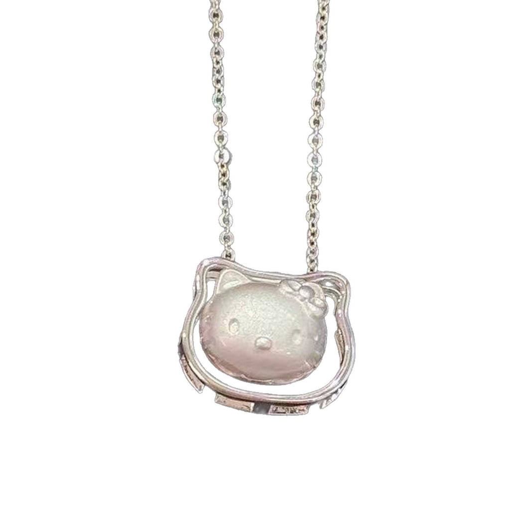 Custom Minimalist Cat Necklace, Luxury Niche Kitten Pendant Clavicle Chain, Cute Exquisite Fashion Neck Jewelry