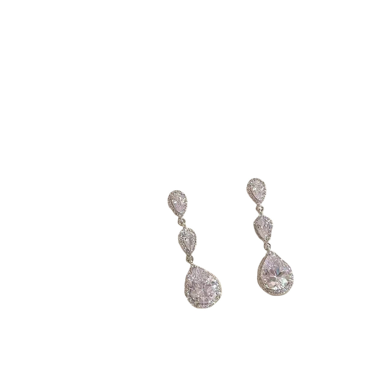 Minimalist Long Water Drop Pendant Earrings, Luxury Elegant S925 Silver Needle Exquisite Temperament Ear Studs