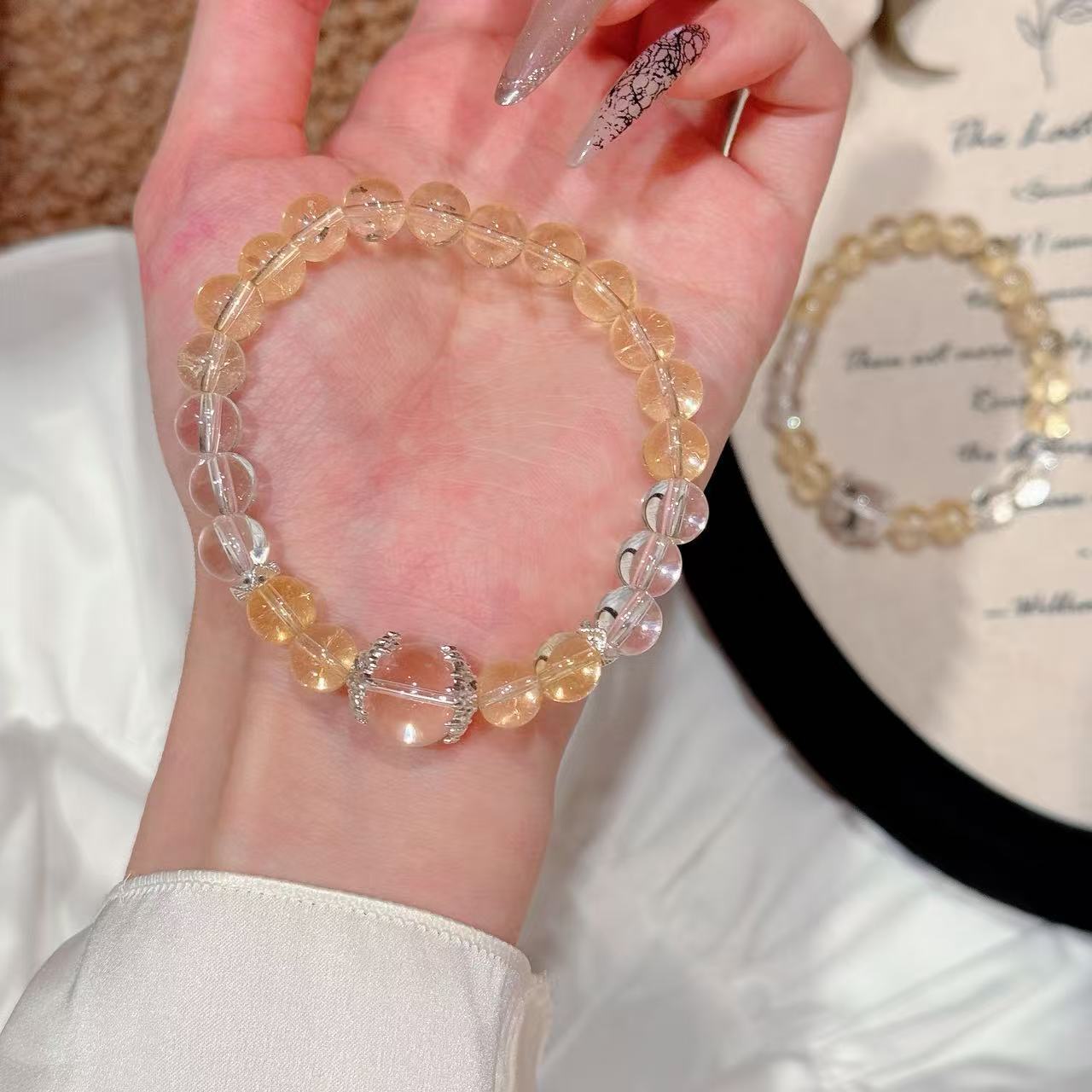 Elegant Crystal Bracelet, Luxury Stylish All-match Women Daily Wrist Jewelry