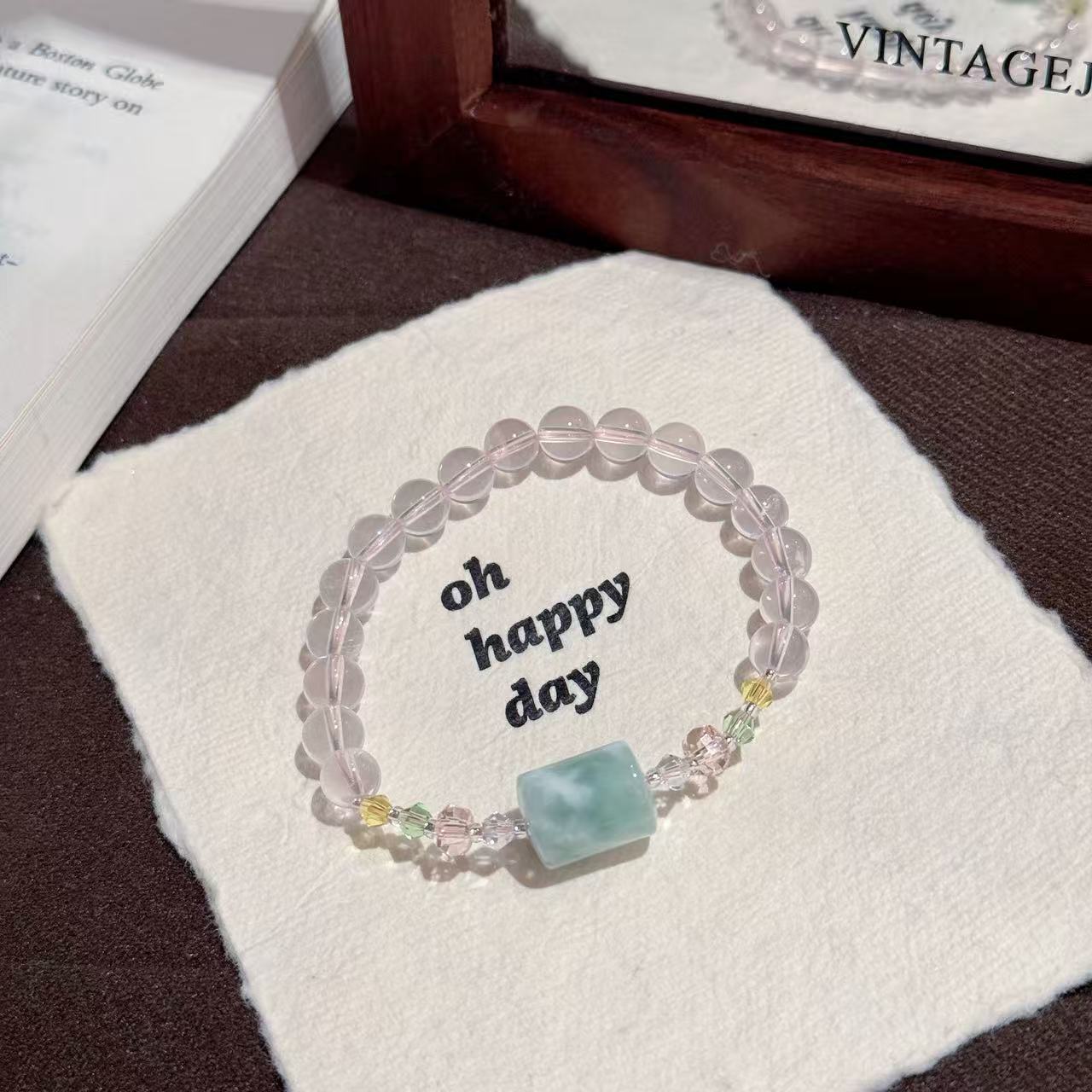 Elegant Crystal Bracelet, Luxury Stylish All-match Women Daily Wrist Jewelry