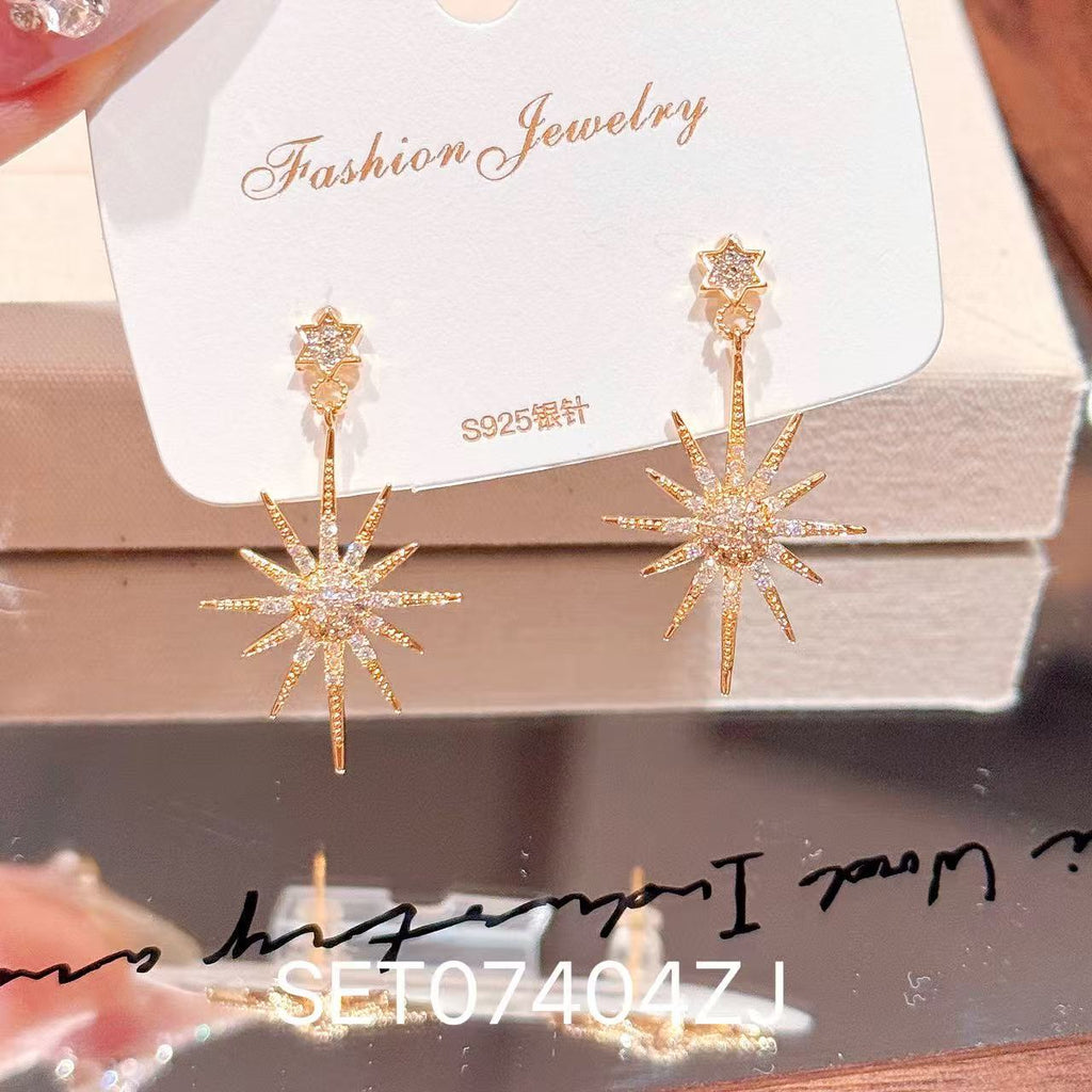 Gentle Style Tulip Tassel Necklace, Exquisite Luxury Clavicle Chain, Sweet Elegant Pendant Jewelr