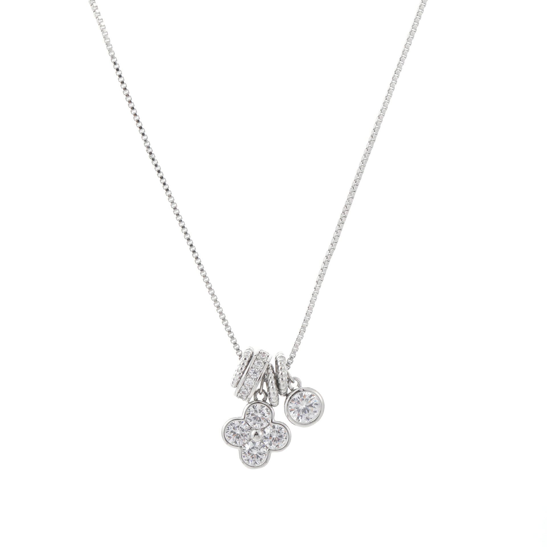 Spring Jewelry Four-Leaf Clover Necklace, Luxury Niche Designed Clavicle Chain