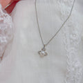 Saturn Planet Pearl Pendant Necklace, Dainty Minimalist Clavicle Chain, Luxury Niche Elegant Cool Tone Versatile Necklace